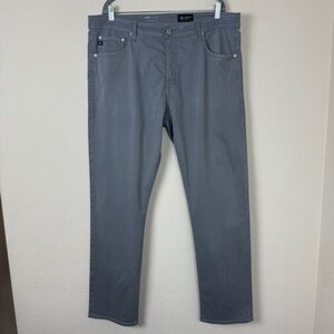 Adriano Goldschmied Men’s The Everett Slim Straight Pants | 36 | Grey